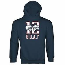 He wins a super bowl in february. Tom Brady Sechs Ring Hoodie Patrioten Goat Hoodie 6 Ringe Patrioten Ebay