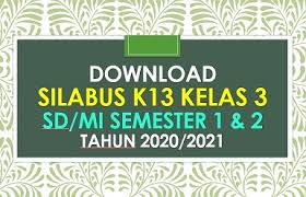 Silabus matematika kelas iii pukul. Download Contoh Silabus Kelas 3 K13 Tapel 2020 2021 Beritapppk Com