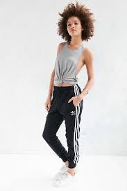 Adidas Originals Three Stripe Cuffed Sweat Pants In Black Adidas Originals Unisex Superstar Cuff Track Pant Adidas Track Pants Outfit Fashion Sweatpants Style