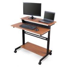 Mobile Fixed Height Two Tier Stand Up Desk In 2020 Stand Up Desk Best Standing Desk Standing Desk Options