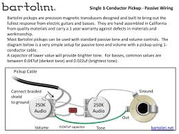 For asat® 2 pickups, 3 way switching, volume/tone. Wiring Diagrams Bartolini Pickups Electronics