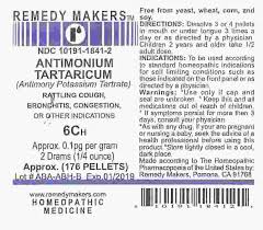 American medical college of homeopathy (amch) is a leading homeopathic college for classical homeopathy, with national & international students. Antimonium Tartaricum 6c Antimony Potassium Tartrate