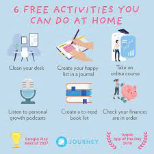 6 Free Activities You Can Do At Home Self Care Bullet Journal Self Improvement Self Improvement Tips