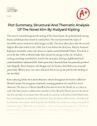 Read rudyard kipling poem:if you can keep your head when all about you are losing theirs and blaming it on you; Plot Summary Structural And Thematic Analysis Of The Novel Kim By Rudyard Kipling Essay Example 2379 Words Gradesfixer