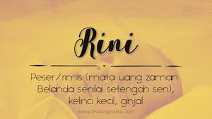 Makna anak emas dalam kbbi. Arti Nama Rini Tentangnama