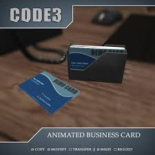Download Second Life Marketplace C3 Animated Business Card Box V1 0