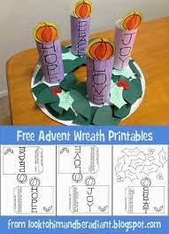 An advent wreath is a beautiful tradition and a great way to start. Kids Advent Wreath Free Printables Look To Him And Be Radiant Advent For Kids Kids Advent Wreath Advent Crafts