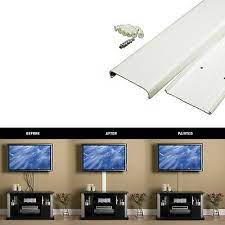 Tuck 'em behind your wall for a much cleaner look. Flat Screen Tv Cord Concealer Wall Mount Cable Wire Cover Hide Organizer Sleeve Ebay