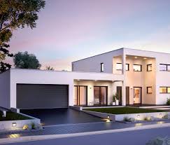 Einfahrt Und Eingangsbereich Modern Haus Flachdachhaus Haus Architektur