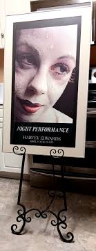 Harvey Edwards Night Performance Ballet 1979 Litho Poster FRAMED 40H X 25W