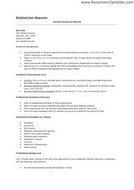 Statistician Resume Cover Lettercareer Resume Template Career Resume Template
