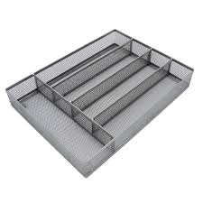 Maybe you would like to learn more about one of these? Kitchen Drawer Organizer For Utensil Flatware Dividers Cutlery Black 5 Compartments Mesh Metal Cutlery Tray Home Kitchen Dining Urbytus Com