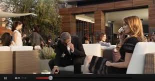 Lauriane Gillieron Boit Un Cafe Avec George Clooney Dans Le Nouvelle Pub Nespresso George Clooney Matt Damon Pub