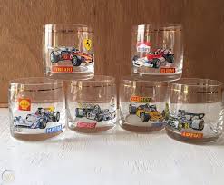 Looking for a good deal on glass race? 6 Vintage Logo Formula 1 Race Car Racing Shot Rock Whiskey Glasses Marlboro 2 5 1912713455