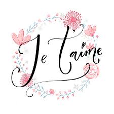 What does pibk stand for? Jetaime French Phrase Means I Love You Romantic Quote Modern Calligraphy Vector Quote On Pibk Flowers Wreath Tasmeemme Com