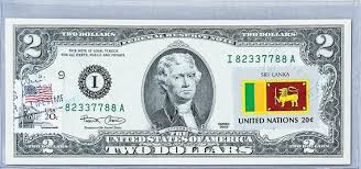 Two Dollar Stamps Us 2 Dollar Bill Paper Money Currency Unc Federal Reserve Note Urban Decor Investor Gift Lucky Money Sri Lanka Flag In 2021 2 Dollar Bill Dollar Bill Two Dollars
