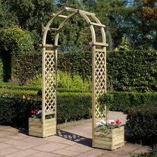 How to make wooden arch for garden. Wooden Round Top Arch Assembly Required Departments Diy At B Q Garden Arches Garden Arch Garden Archway