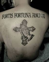 John wick 2 fortis fortuna tattoo eu john wick 2 fortis fortuna tattoo eu black t shirt front baba yaga john wick tattoo meaning this leads us into the meaning of wicks tattoo on his back which happens. Fortis Fortuna Adiuvat Tattoo Fortis Fortuna Adiuvat Tattoo Tatuagem Tatuagem Tradicional Americana Tatuagem Masculina
