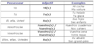 Les Adjectifs Et Pronoms Possessifs Soutien Scolaire Cours Espagnol Lv2 Maxicours Espagnol Apprendre Espagnol Les Adjectif