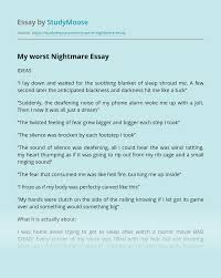 ↓important related links↓common app essay: My Worst Nightmare Free Essay Example