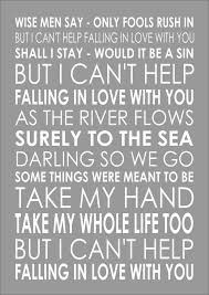 Check spelling or type a new query. Can T Help Falling In Love Elvis Presley Words Song Lyric Lyrics Music Wall Ebay Love Songs Lyrics Cant Help Falling In Love Fall In Love Lyrics