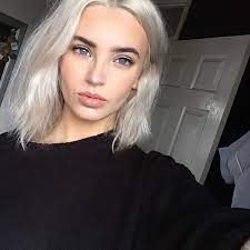 There are so many shades and ways of styling the gorgeous if it's possible for her hair to get whiter, then we think it just did. Platinum Hair Pale Skin Blonde Hair Dark Eyebrows Blonde Hair Pale Skin