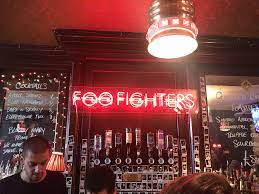 Neon Sign Behind Bar At Foo Fighters Arms East London Nice Beer Too Foo Fighters Foo Dave Grohl
