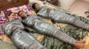 Three Girls As Egyptian Duct Tape Mummies | GagTheGirl