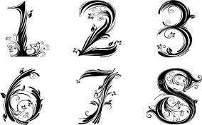 Numbers Number Tattoo Fonts Number Tattoos Tattoo Fonts