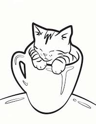 Cute Kitten Coloring Pages Very Cute Kitten Coloring Pages Get Coloring Pages Simple Cat Drawing Cat Coloring Page Cartoon Cat Drawing