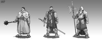 Illustration of angus mcbride showing lightly armed muslim peasant warriors defeating a heavily armed sassanid persian. Medieval Warrior Thumbnail Character Design Medieval Fantasy Inspiration