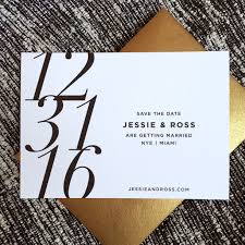 Bold And Graphic New Year S Eve Wedding Save The Date A Chic And Festive Design Without All Wedding Saving Wedding Invitation Cards Save The Date Invitations