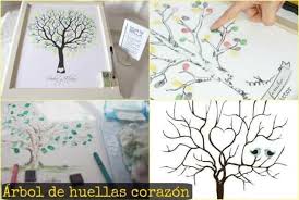 Los árboles de huellas se han convertido en una forma original de recordar a tus invitados. Arbol De Huellas Para Boda Con Plantillas Para Imprimir