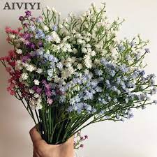 52cm Diy Artificial Baby S Breath Flower Gypsophila Fake Silicone Plant Wedding Home Hotel Party Decorations 4 Colors Artificial Baby S Breath Artificial Baby Breath Flowerbaby Breath Aliexpress
