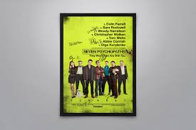 Seven Psychopaths Signed Poster with COA
