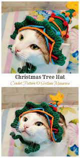 Christmas Cat Hat Crochet Patterns Crochet Knitting Crochet Hats Cat Hat Crochet Pattern Cat Hat Crochet