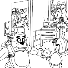Cute five nights at freddys coloring page free printable. Fnaf Coloring Pages 24 Coloring Pages For Kids Coloring Home