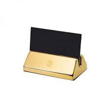 Your business card is a tangible item which you'll be remembered by. El Casco Gold Business Card Holder Appelboom Com