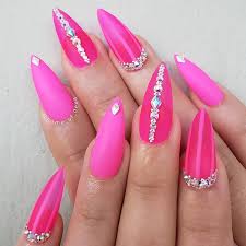 Black And Hot Pink Ombre Nails Hot Pink Nails For A Sunny Sunday Striper I Brush Schtik It Blinger Tool Premium Clear Acrylic Pink Acrylic Nails Pink Stiletto Nails Barbie Pink Nails