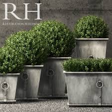 3d Restoration Hardware Planters Model 3d Model Planters Square Planters Custom Planters