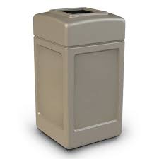 Maybe you would like to learn more about one of these? Commercial Zone 732101 Open Top Indoor Outdoor Square 42 Gallon Large Waste Trash Container Bin Beige Target
