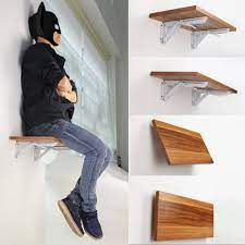 Buy folding shelf brackets and get the best deals at the lowest prices on ebay! Amazon Com Hyacinthus 12 Inch Folding Support Shelf Bracket Steel Bench Table Loaded Supports Wall Mount Support For Un Folding Walls Bench Table Folding Wall