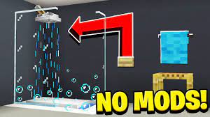 What i did is that i gave a dispenser very short ticks in very. How To Build A Realistic Working Shower In Minecraft No Mods Youtube