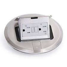 The wires attaching to the gfi outlet connect to the line side. Pop Up Round Floor Box Ap Pufp S Concrete Floor Electrical Boxes Outlet Concrete Floor Box Concrete Floor Junction Box