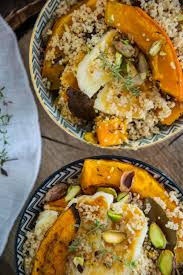 Kurbis Couscous Mit Halloumi Und Pistazien Sarah S Delight Rezepte Halloumi Couscous