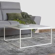 Simplex Couchtisch Aus Metall 80x80 Cm Minimalistisch Schwarz Weiss Couchtisch 80x80 Couchtisch Couchtisch Metall