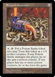 Shen copperhead, huge jerk (intrinsic effect). Serpent Generator Masters Edition Gatherer Magic The Gathering