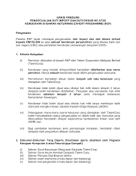 Kadar cukai yang tinggi ini antara poin yang selalu dipersalahkan kerana menyebabkan harga jualan kereta yang tinggi di malaysia. Https Mycukai Treasury Gov My Portal Documents 21782 29577 Garis Panduan Pengecualian Duti Import Dan Duti Eksais Ke Atas Kenderaan Bagi Rep Pdf Ea39f163 C950 4281 9b08 404be65cc1d6