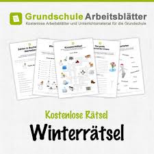 / kostenlose lustige und einfache rätsel für kindergarten und grundschule. Kostenlose Ratsel Zum Winter Fur Kinder Grundschule Sachunterricht Grundschule Schulfrei
