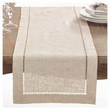 Light Brown Toscana Table Runner 16 X72 Saro Lifestyle Table Runners Linen Table Runner Table Cloth